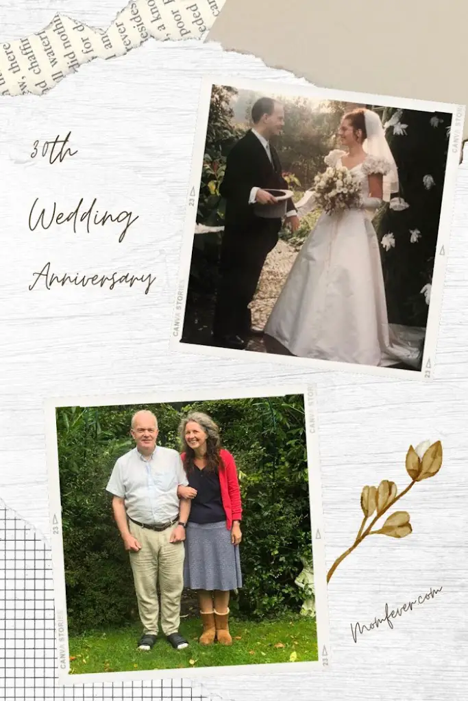 30th Wedding Anniversary: then and now
